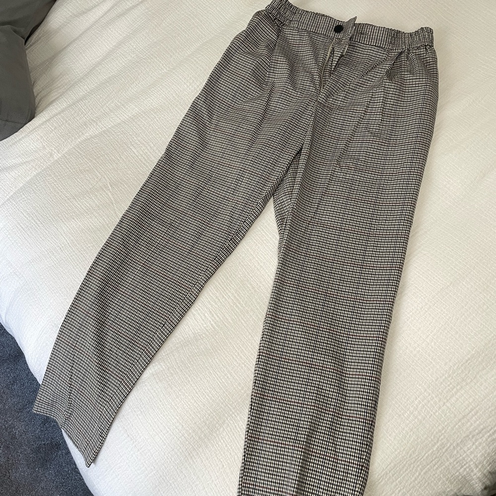 Men’s Topman Plaid Straightleg Pant 32 x 32